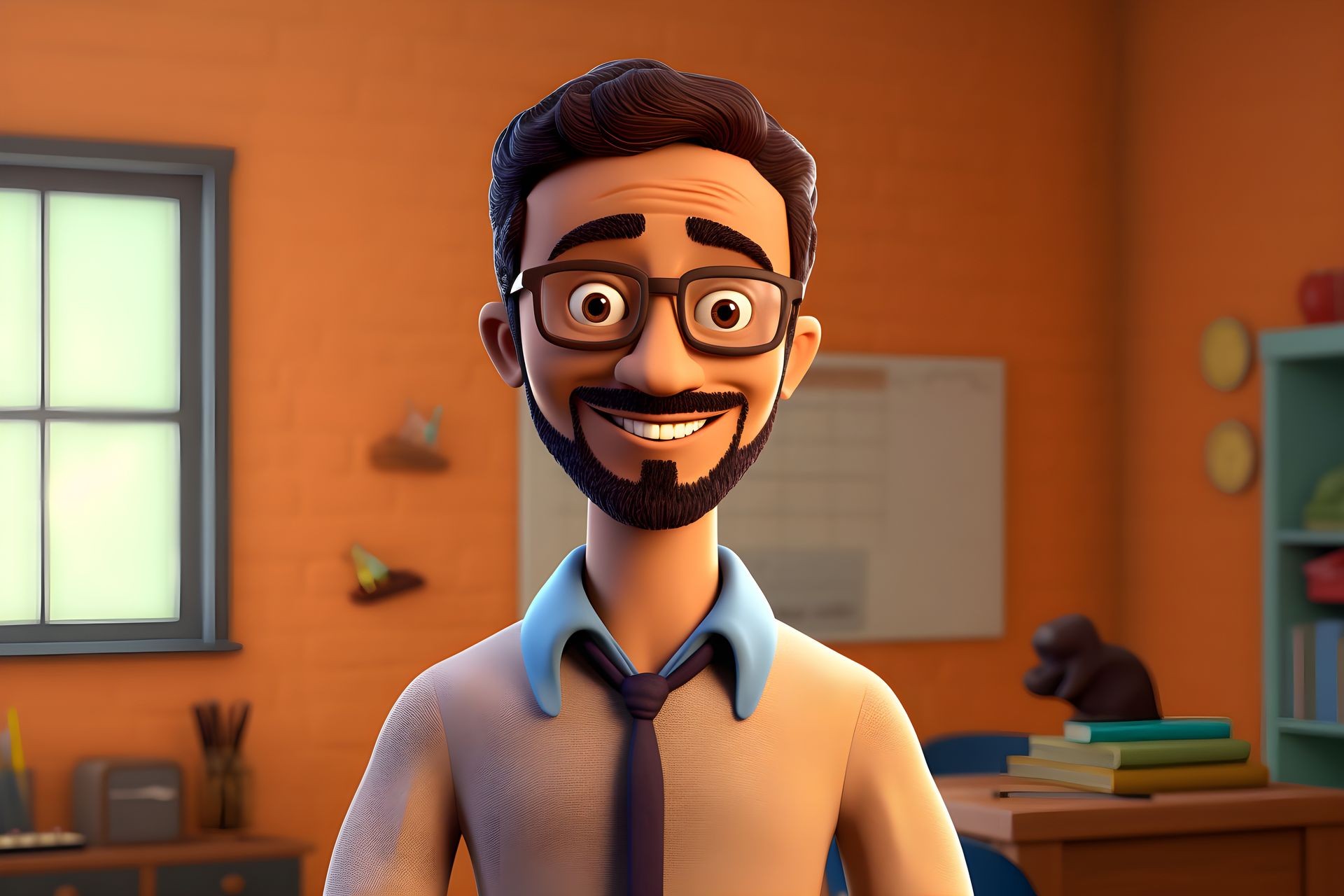 Arthur C avec ces lunettes